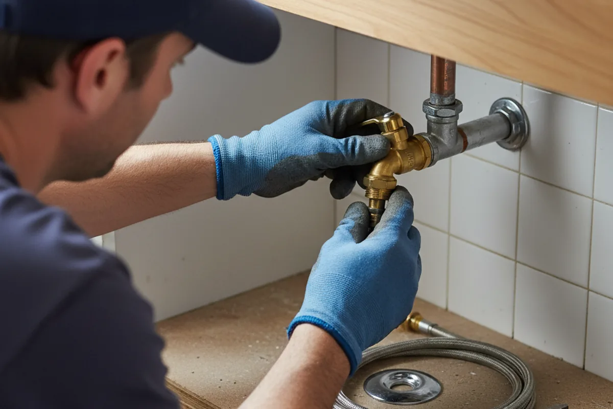 Shutoff valve and fitting work during Emergency Plumbing in Sumiton